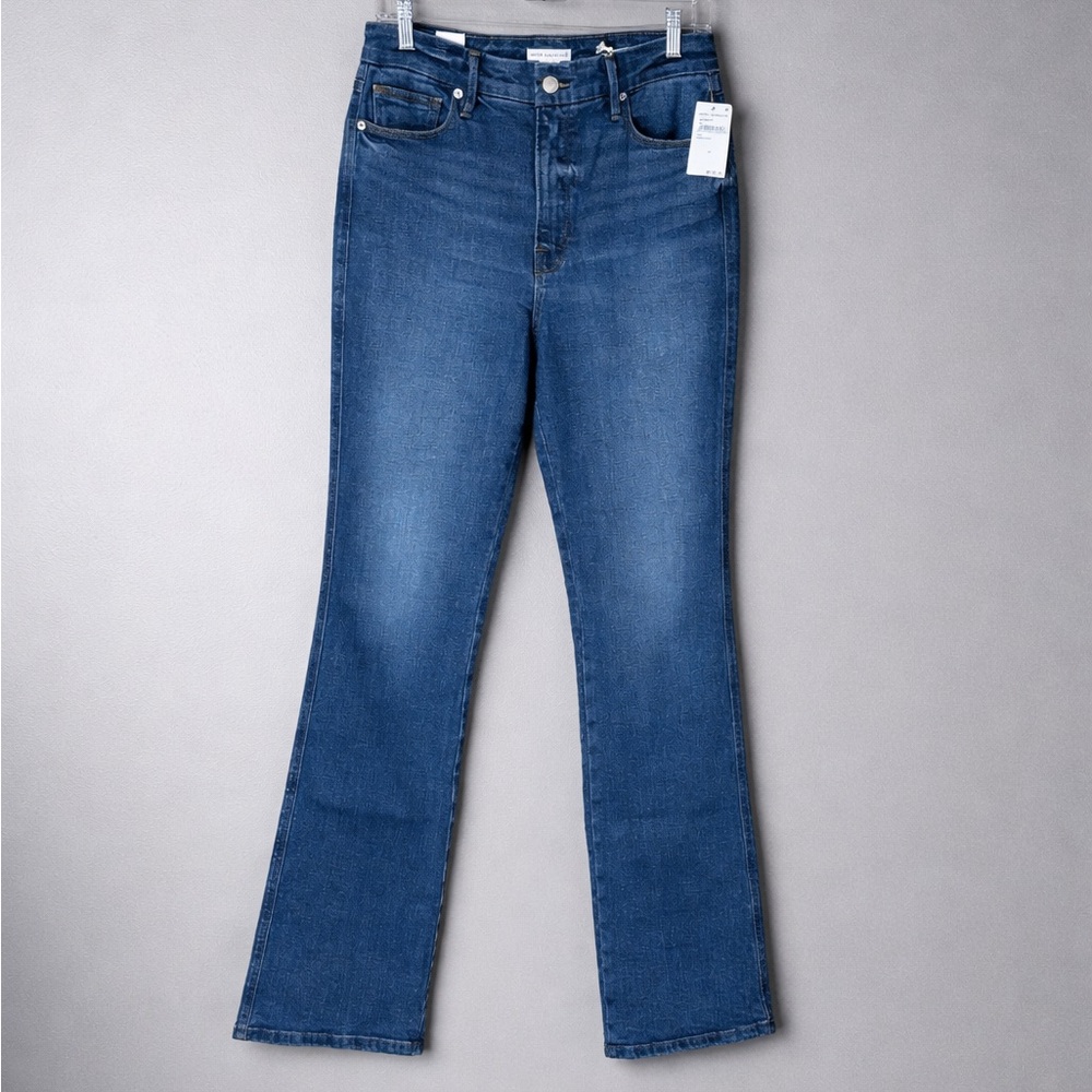 Good American High Rise flare jeans